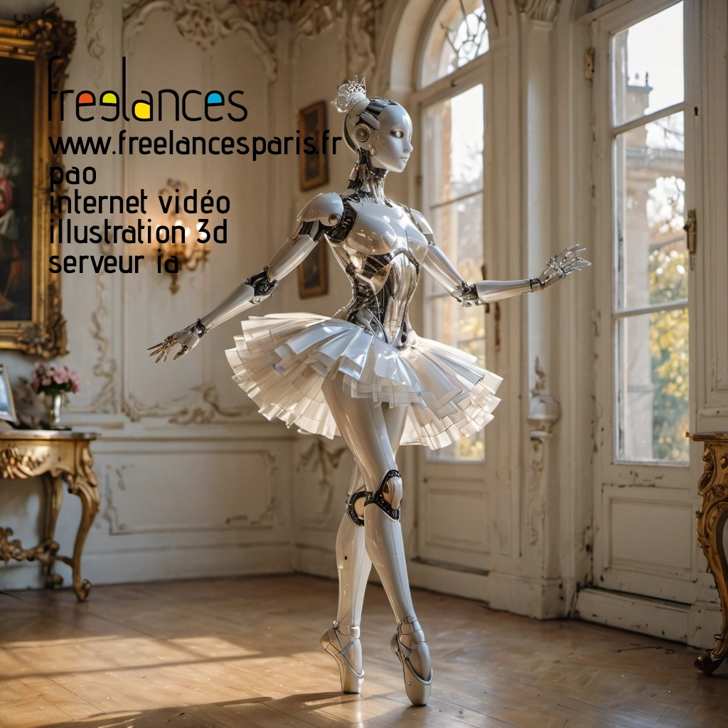 Pao mise en page internet vidéo illustration 3d serveur IA générative AI freelance paris studio de création magazines PTZQAN80